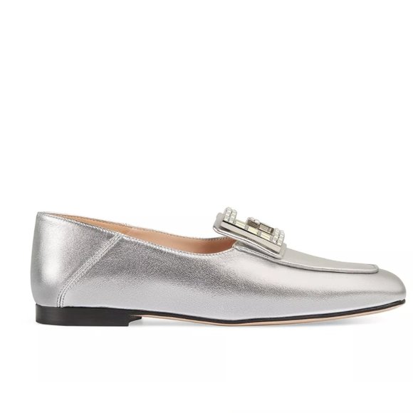 Gucci Madelyn Crystal G Loafers in Silver - Picture 2 of 7